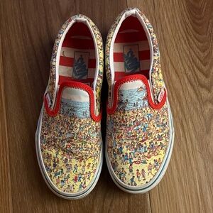 Vans Kids Where's Waldo Sneakers - Red, Blue, Yellow